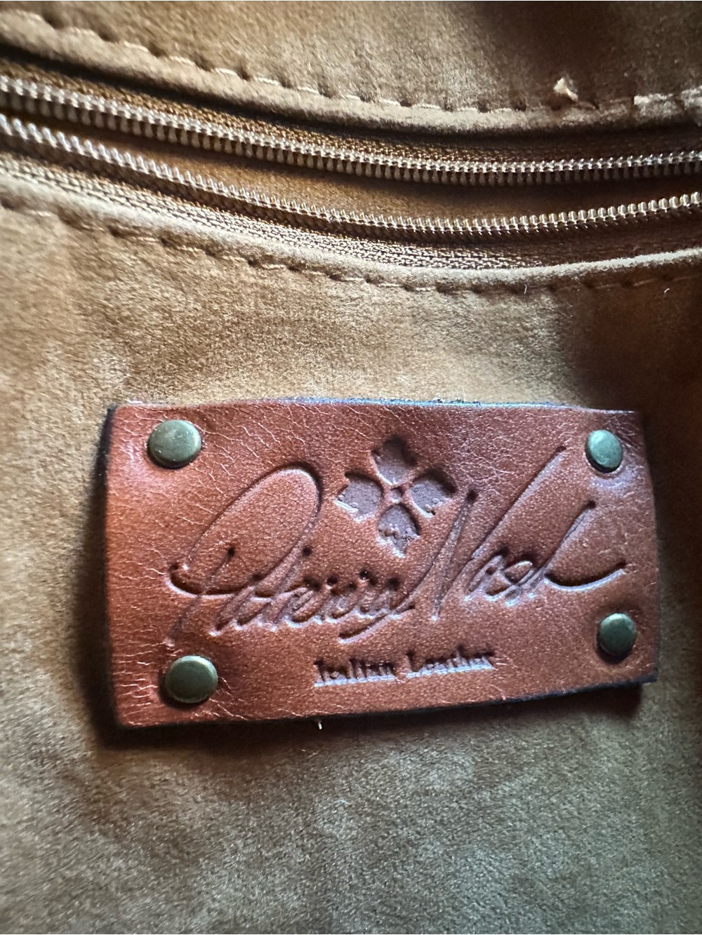 Patricia Nash Tan Leather Tooled Crossbody Bag - Picture 2 of 8